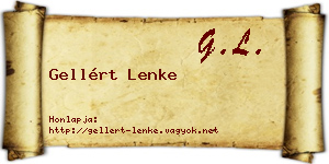 Gellért Lenke névjegykártya